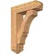 Ekena Millwork Balboa Arts and Crafts Smooth Bracket w/ Offset Brace, Western Red Cedar, 7 1/2"W x 26"D x 34"H BKT0806X26X34BOA03SWR - alternate 1